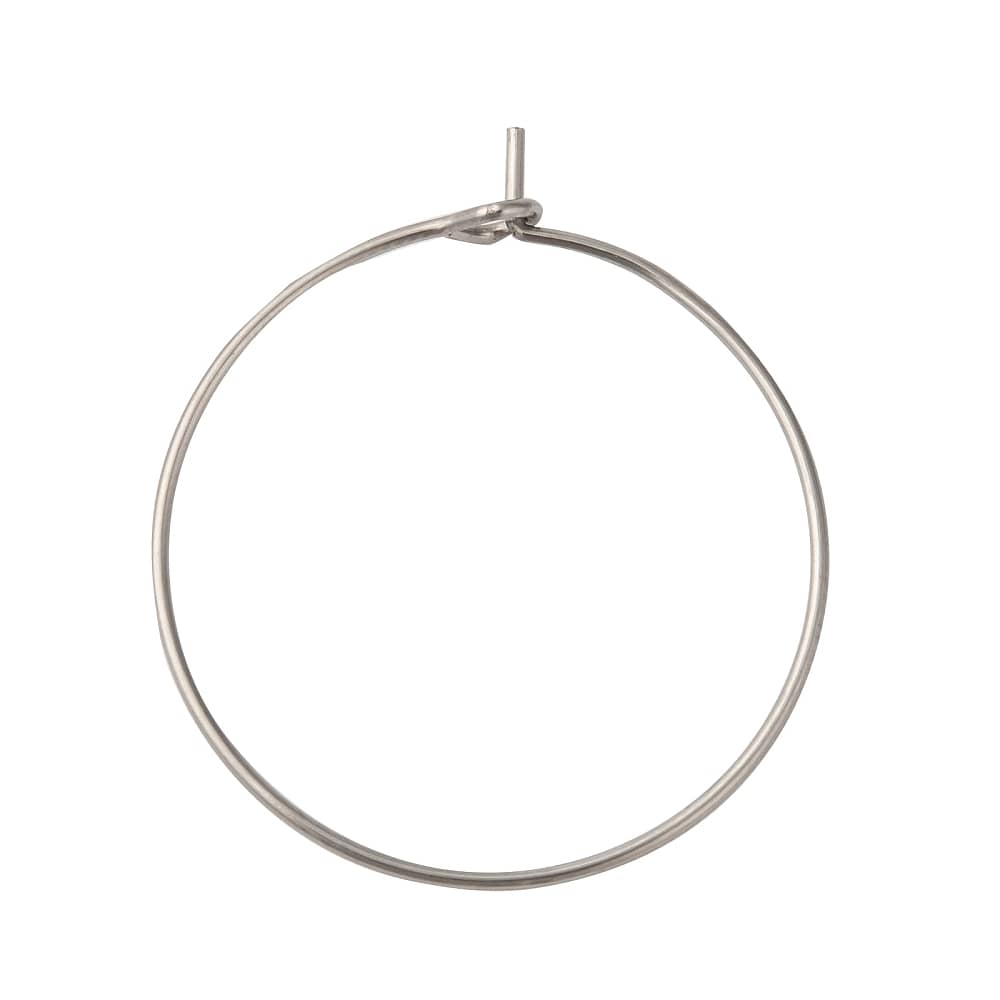 25mm Stainless Steel Hoop Earrings
