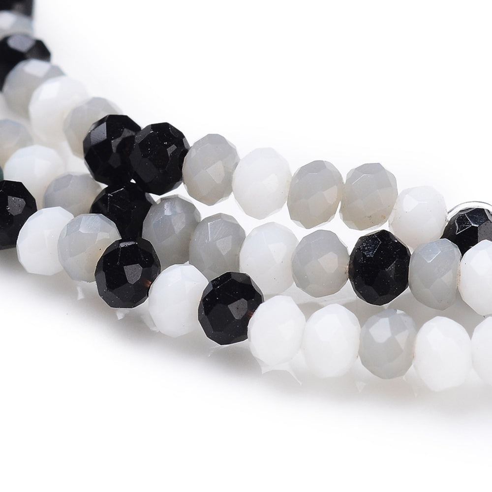 2mm Black Mix Mini Rondelles