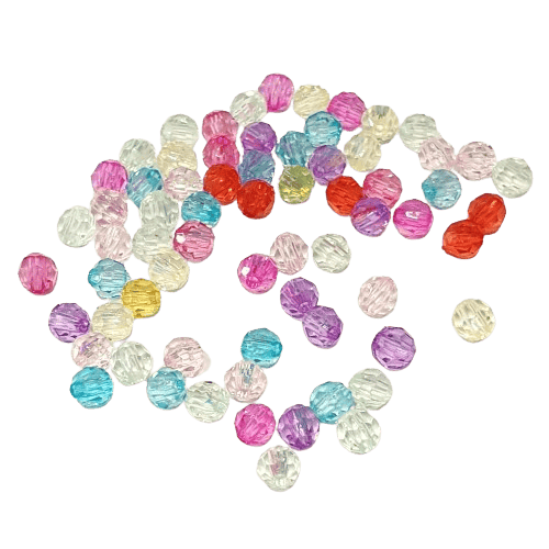 Facetted Pinky Mix Beads image 0