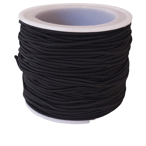 Black or White Cotton Elastic Thread image 1