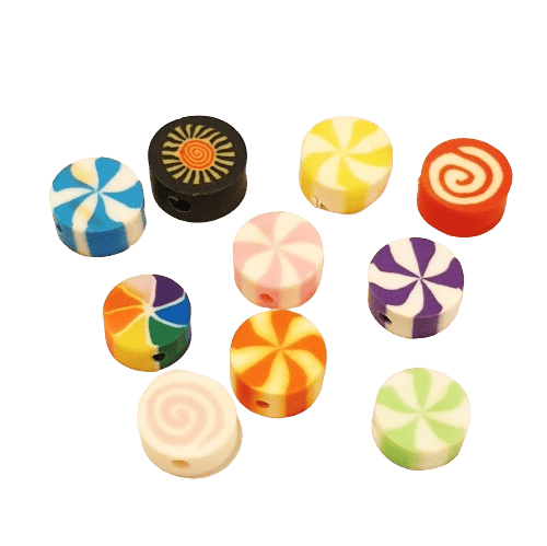 Polymer Swirl beads image 0