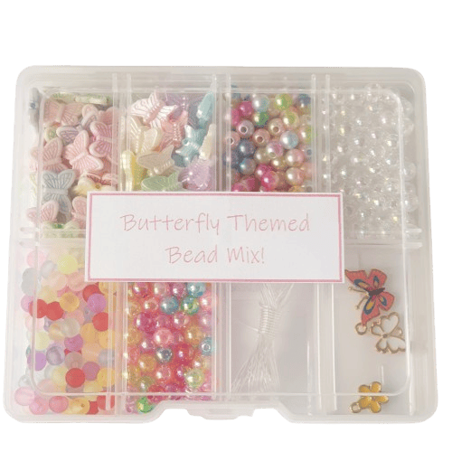 Children's Butterfly Themed Bead Mix image 1
