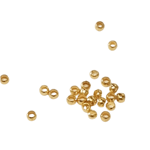 Gold plated crimps - 1mm image 0