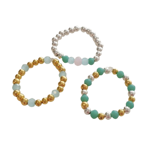 Beaded Stacking Rings