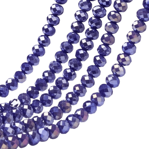 6mm Mauve AB Rondelles