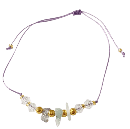 Square Knot Gemstone Bracelet