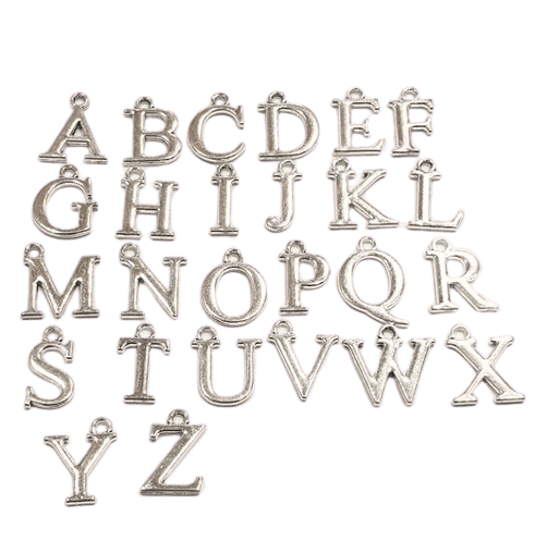 Metal Letter Charms image 0