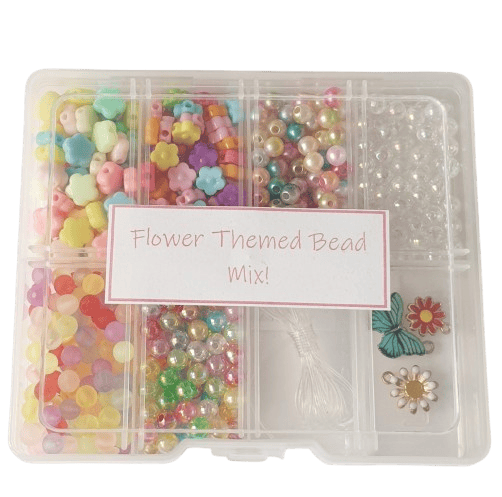 Children's Flower Themed Bead Mix image 1