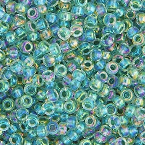 Seagreen AB Lined-Dyed Miyuki Seed Beads image 0