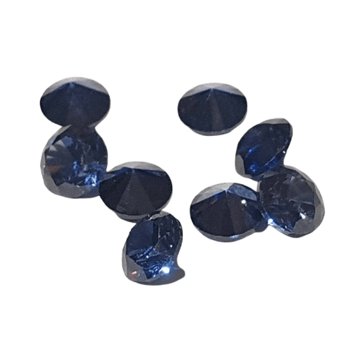 Dark Blue Cubic Zirconia - Various Sizes