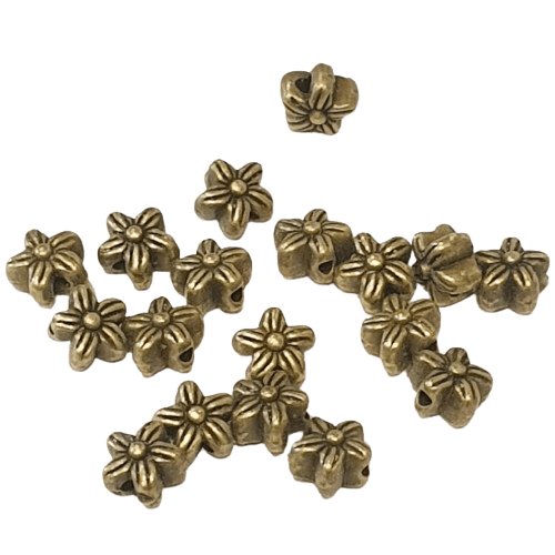 Bronze Flower Spacer Bead image 0