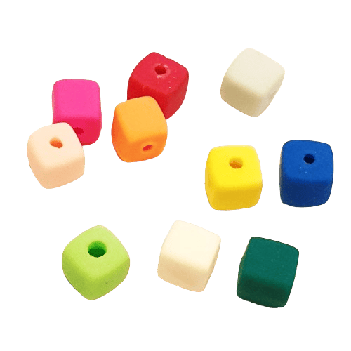 Polymer Cube beads image 0