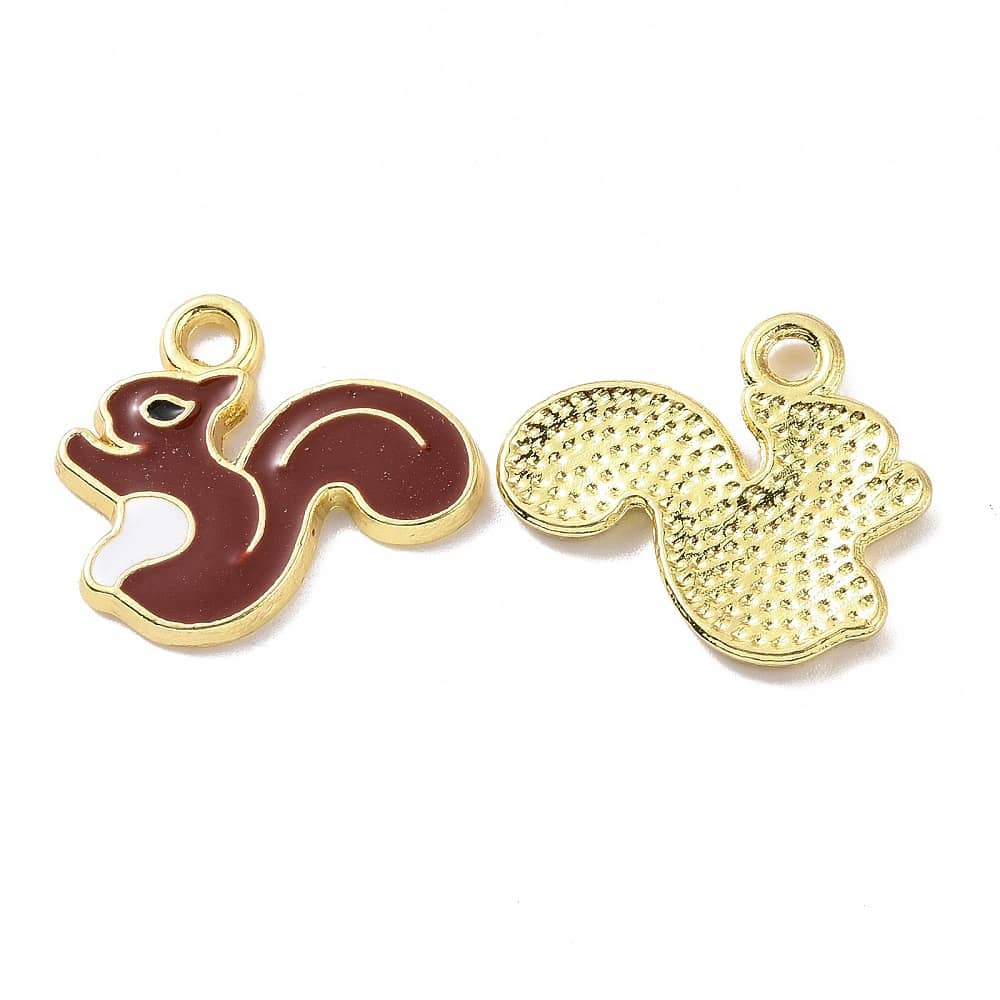 Enamel Squirrel Charm