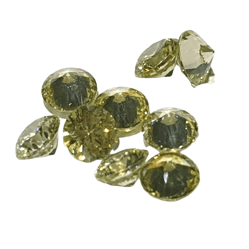 Lime Green Cubic Zirconia - Various Sizes