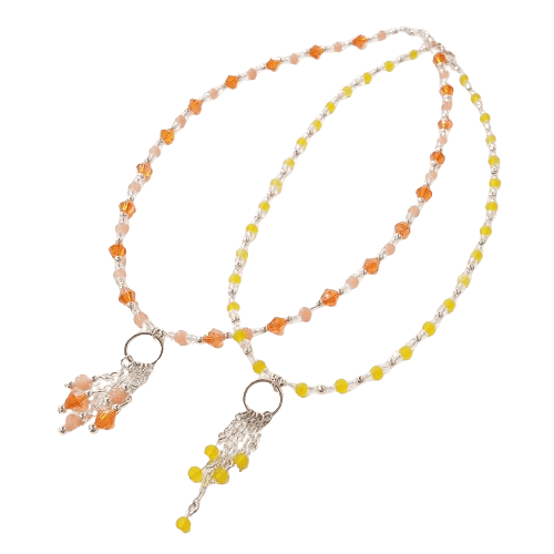 Beaded Necklace with Drop Detail