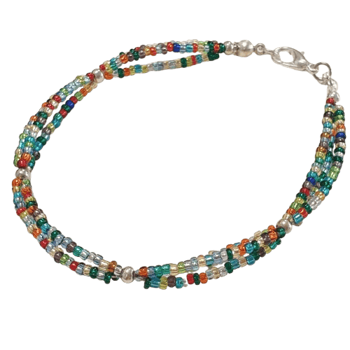 Make Your Own Three Strand Seed Bead Bracelet