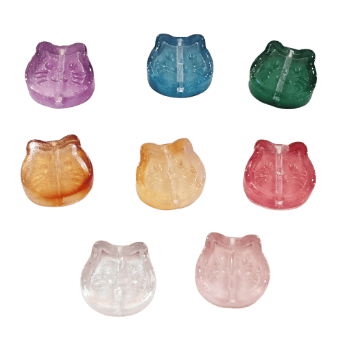 Glass Cat Head Bead image 0