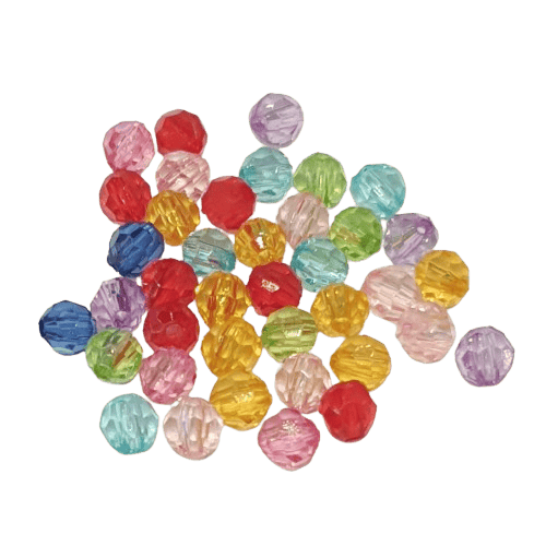 Facetted Rainbow Mix Beads image 0