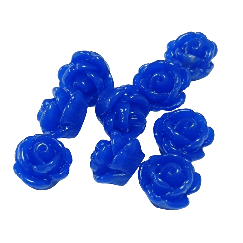 Resin flower beads - two sizes image 4