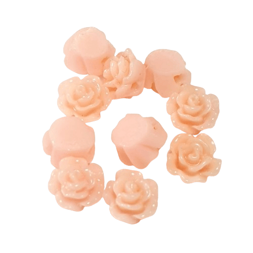 Resin flower beads - two sizes image 1