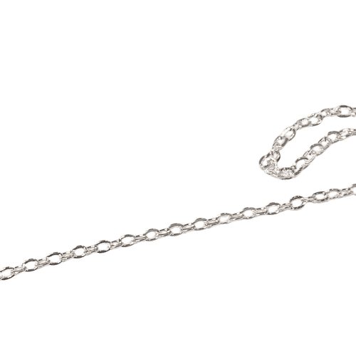 Silver plated cable chain image 1