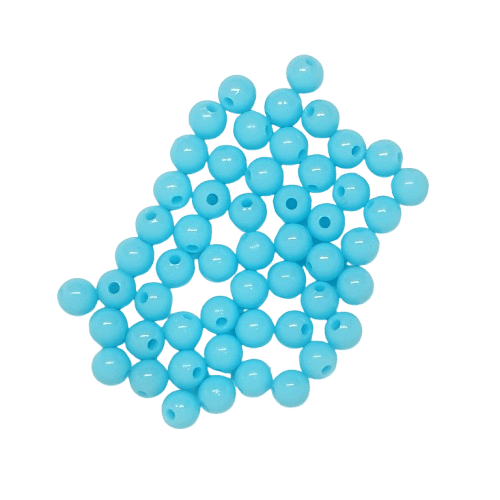 Light Blue Round Beads image 0