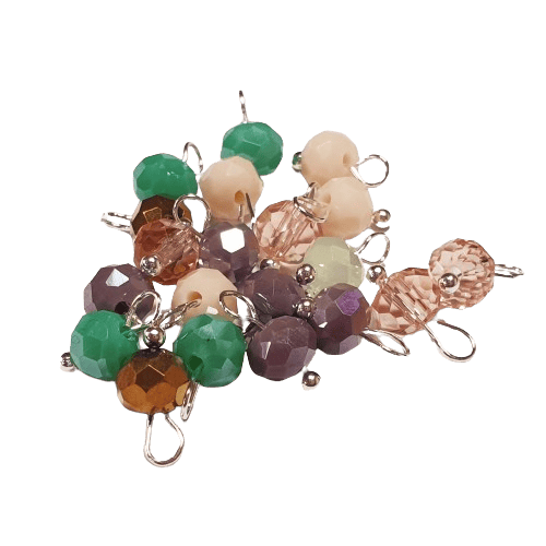 Glass Beads on Head pins image 3