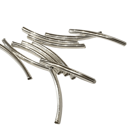 Silver Tube Spacer Beads - 30mm image 0