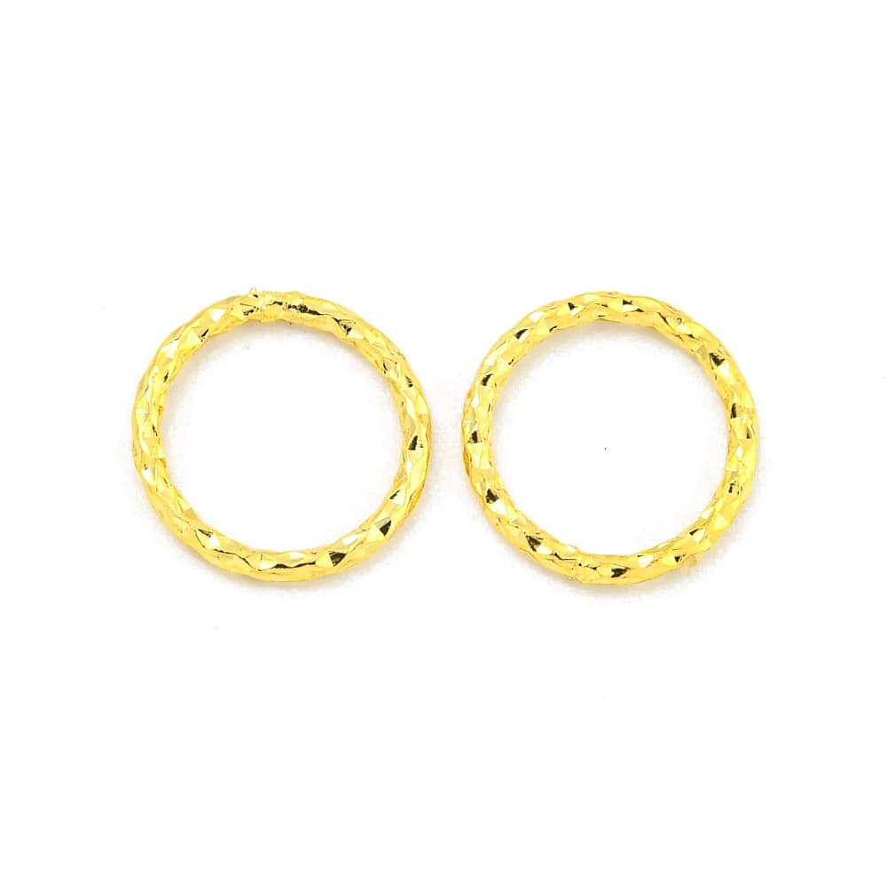 18k Gold Plated Textured Link