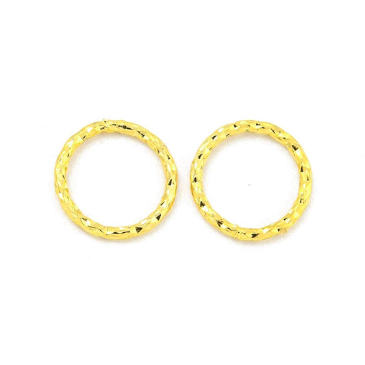18k Gold Plated Textured Link