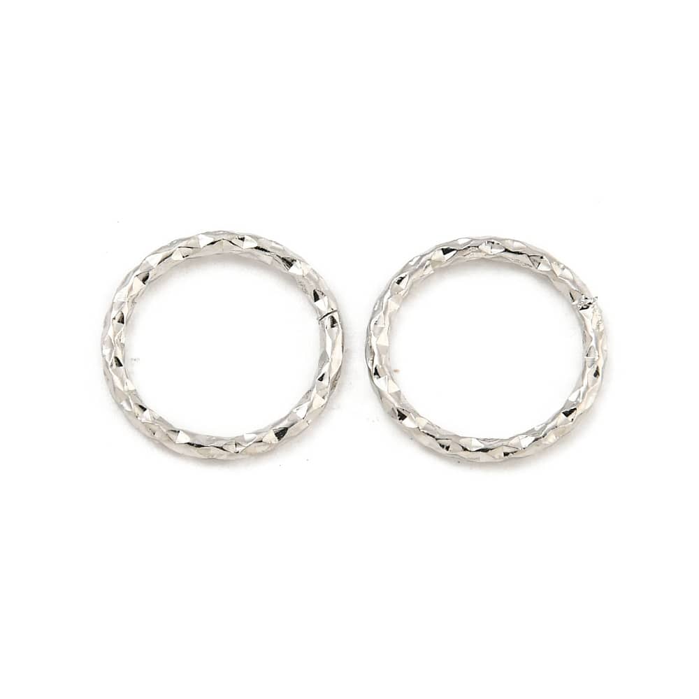 Platinum Textured Link