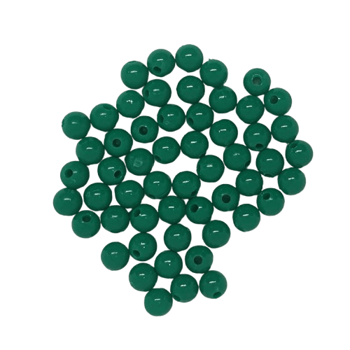 Green Round Beads image 0