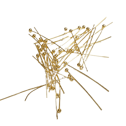 Gold Plated Ball Head Pins image 0
