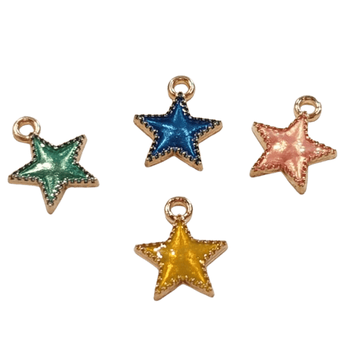 Enamel Star Charms image 0