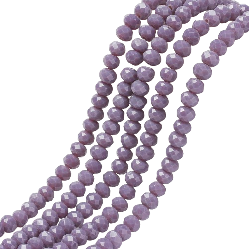2mm Opaque Purple Mini Rondelles