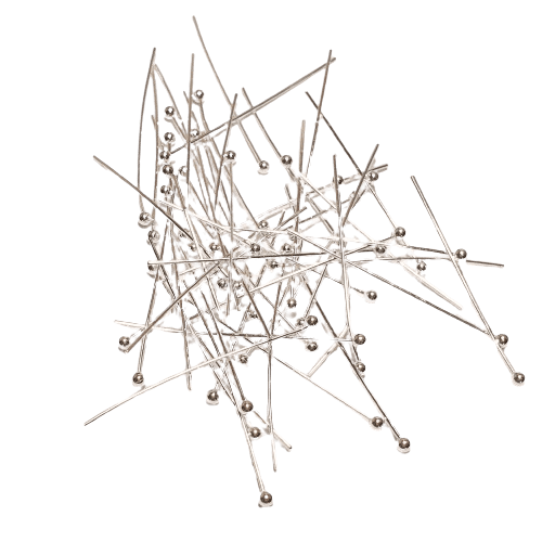 Silver Plated Ball Head Pins image 0