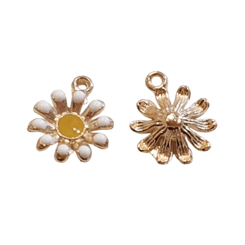 Enamel Daisy Charm image 0