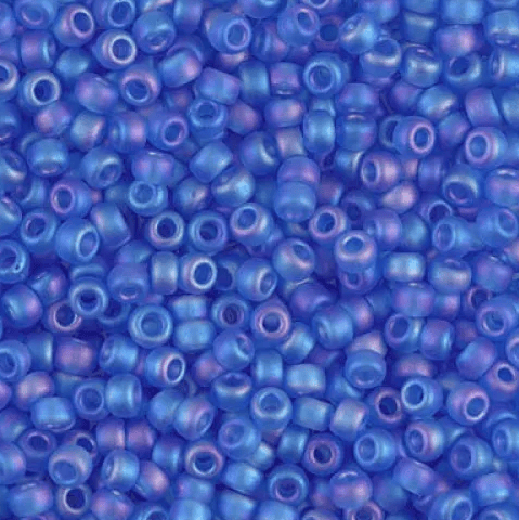 Matte Sapphire Transparent Miyuki Seed Beads image 0