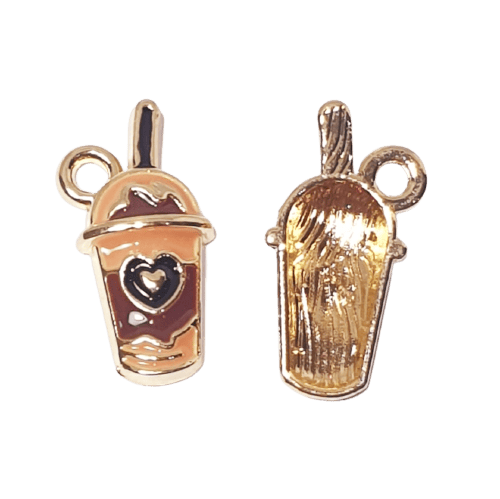 Enamel Coffee Charm image 0