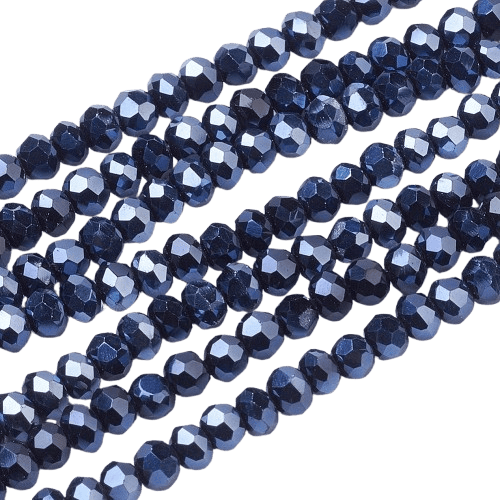 2mm Black AB Mini Rondelles