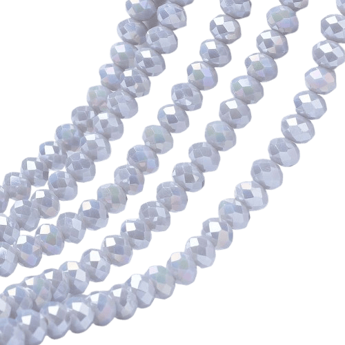 2mm Grey AB Mini Rondelles