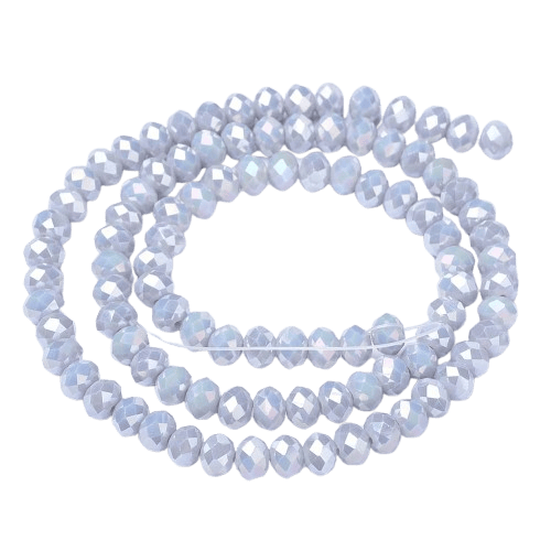 2mm Grey AB Mini Rondelles