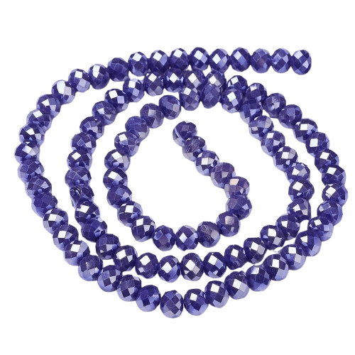 2mm Mauve AB Mini Rondelles