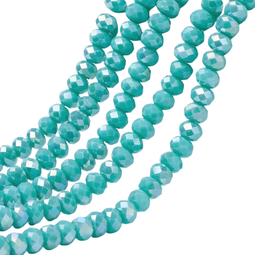 2mm Turquoise AB Mini Rondelles