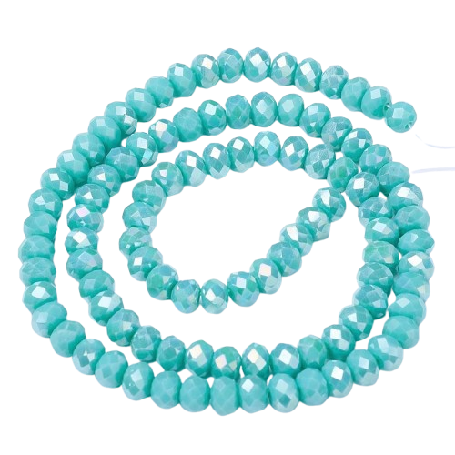 2mm Turquoise AB Mini Rondelles