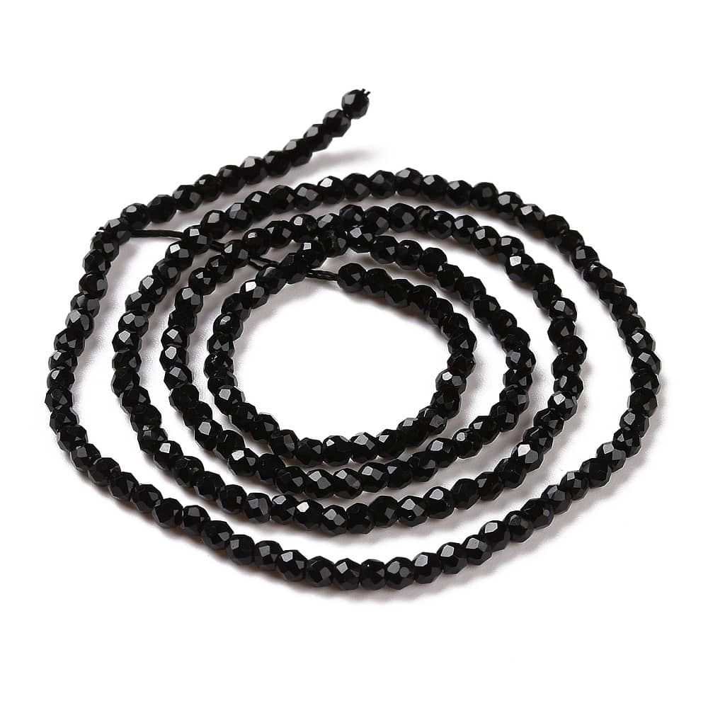 2mm Black Mini Rondelles