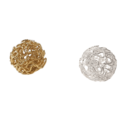 12mm Hollow Wire Beads image 0