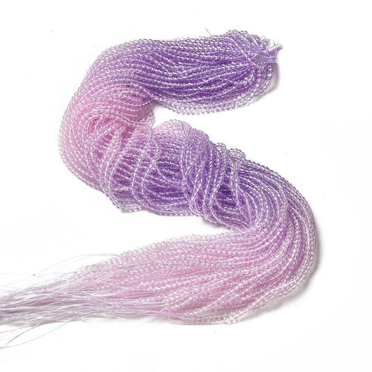 3mm Gradient Purple Coloured Facetted Beads
