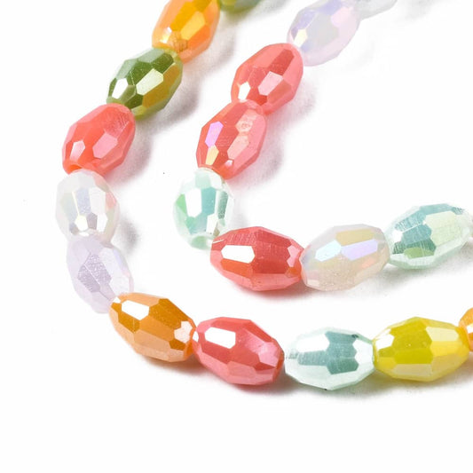 Glass Rice Beads - Yellow Mix