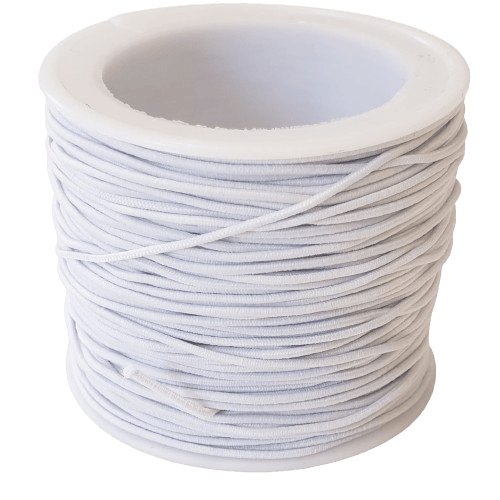 Black or White Cotton Elastic Thread image 2